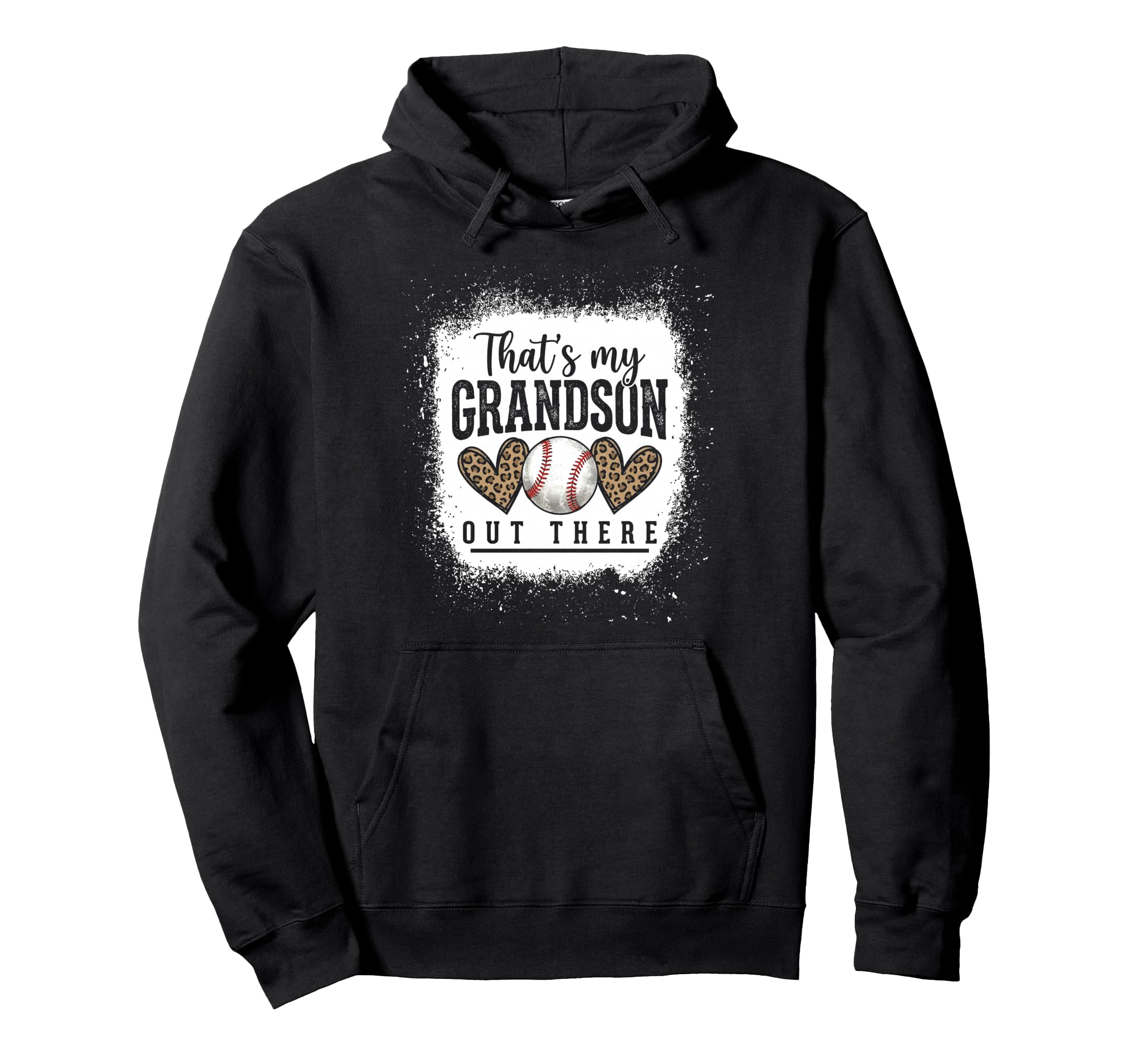 Thats My Grandson Out There Baseball Hoodie - Aesthetic Graphic for Adults - T-Shirt, Sweatshirt, Hoodie