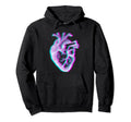 Anatomical Heart Vaporwave Hoodie - Casual Everyday Wear Men Women - T-Shirt, Sweatshirt, Hoodie