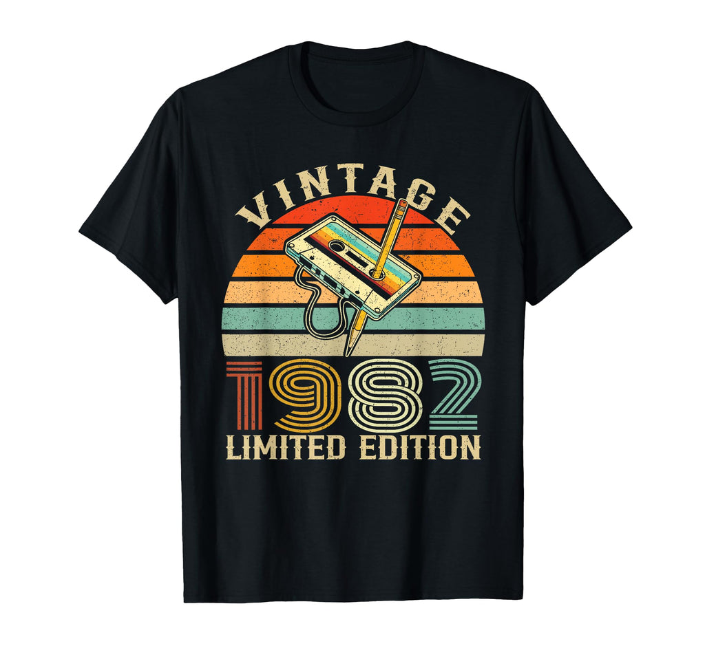 1982 Birthday Cassette Tape T-Shirt - Fun Novelty Design Unisex - T-Shirt, Sweatshirt, Hoodie
