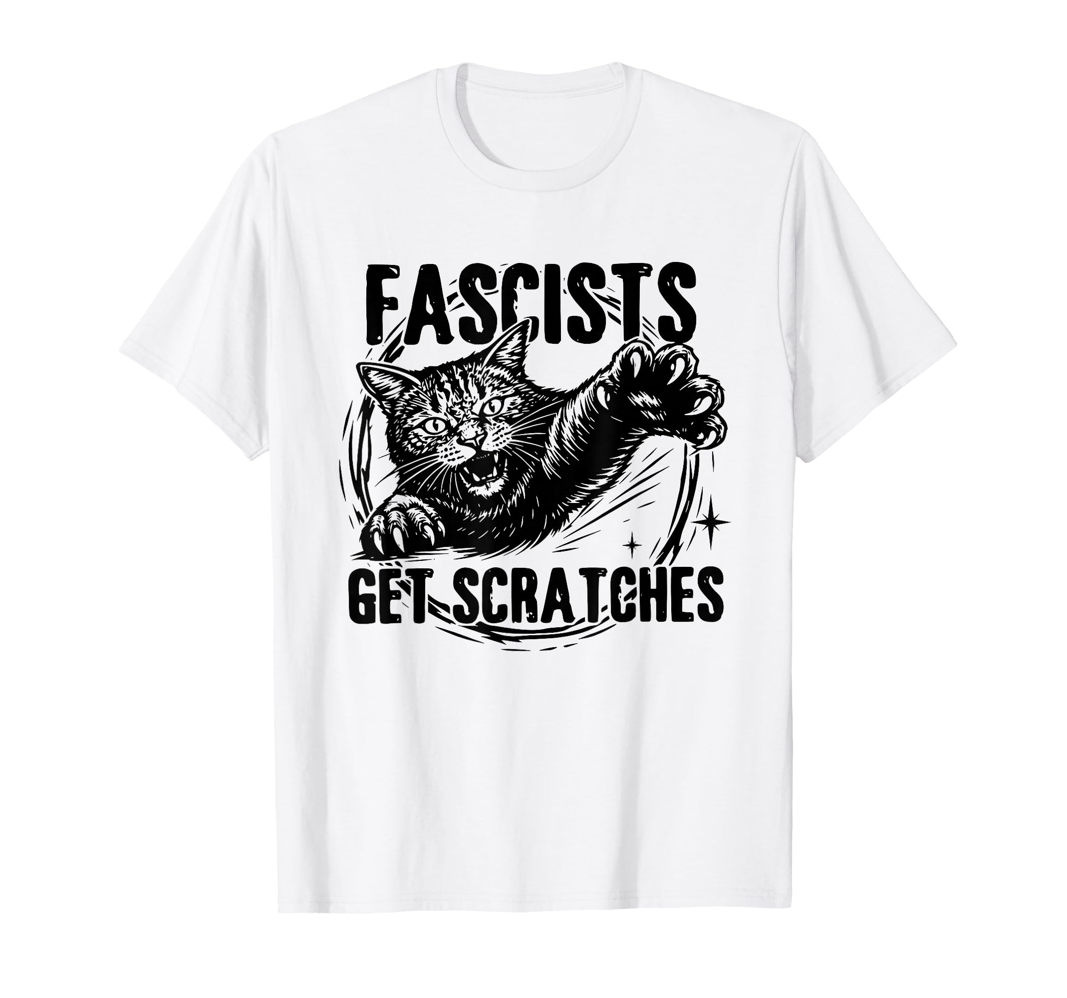 Black Cats Against Fascists Get T-Shirt - Casual Everyday Wear Men Women - T-Shirt, Sweatshirt, Hoodie