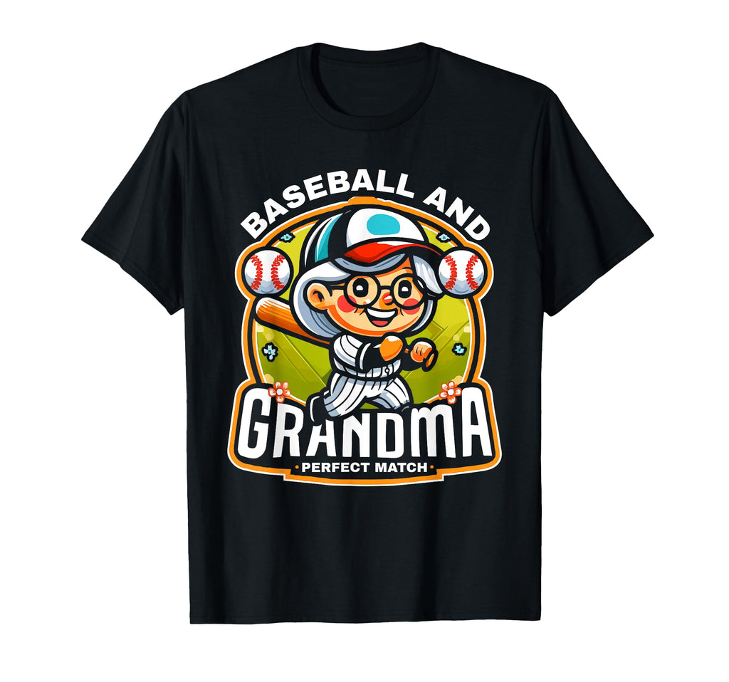 Baseball Grandma Grandmother Granny T-Shirt - Graphic Print Men Women - T-Shirt, Sweatshirt, Hoodie