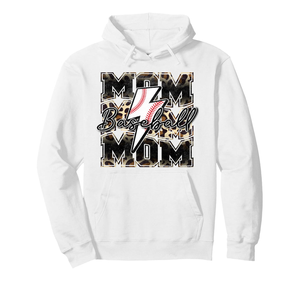 Baseball Mom Mama Baseball Life Hoodie - Casual Everyday Wear Unisex - T-Shirt, Sweatshirt, Hoodie