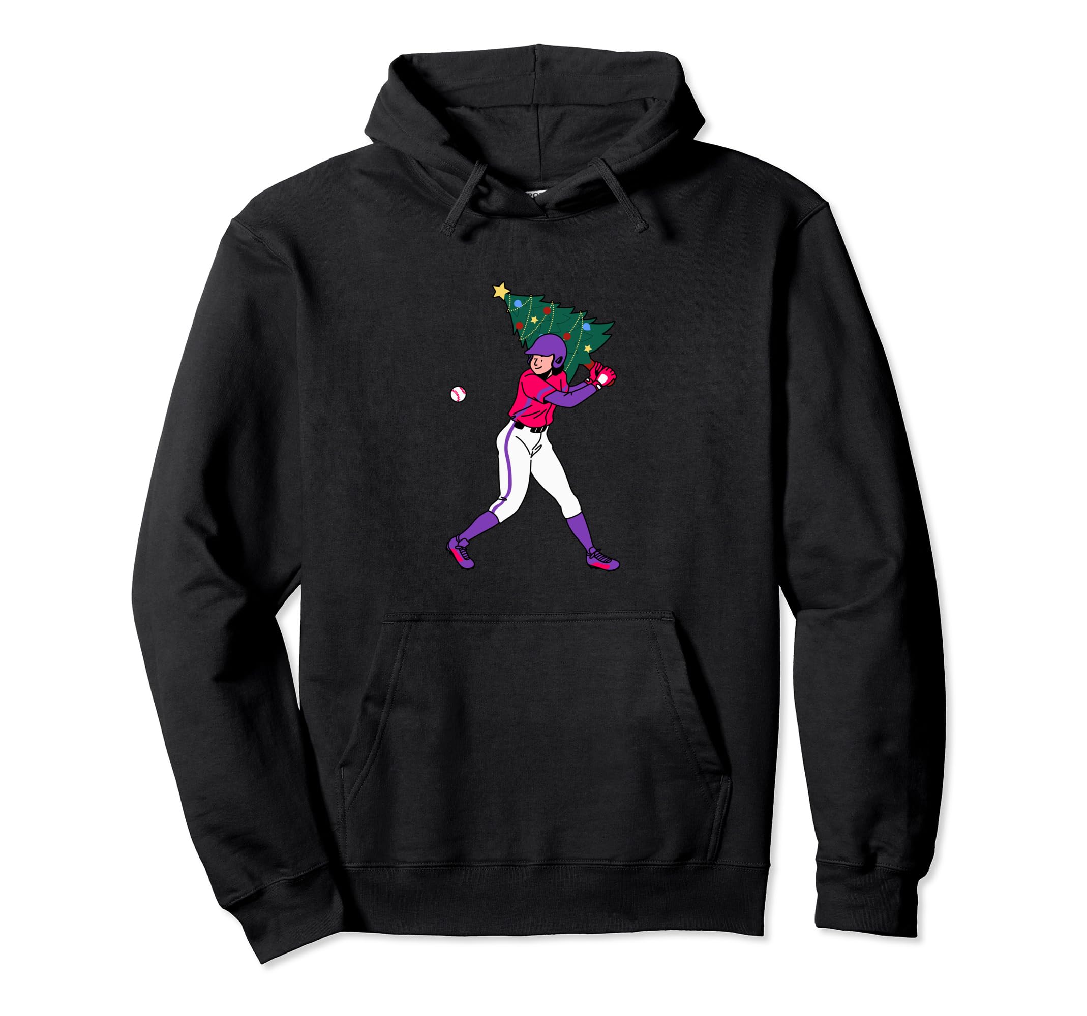 Baseball Pitcher Catcher Holiday Hoodie - Casual Everyday Wear for Adults - T-Shirt, Sweatshirt, Hoodie