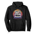 Best 1973 1973 Hoodie - Fun Novelty Design for Adults - T-Shirt, Sweatshirt, Hoodie