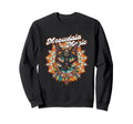 Boho Cat Mandala Bohemian Hippie Sweatshirt - Custom Art Print Men Women - T-Shirt, Sweatshirt, Hoodie