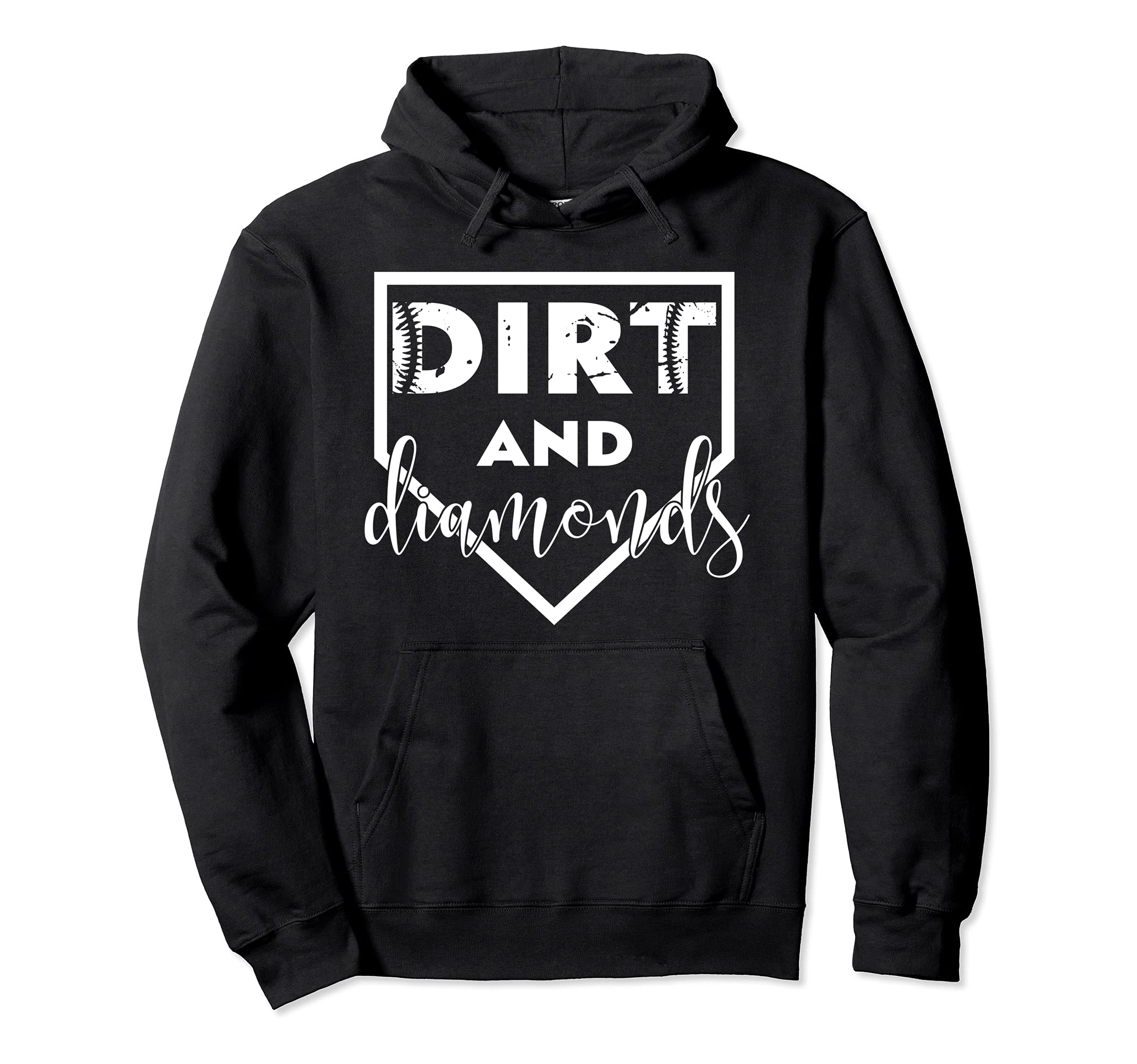 Dirt And Diamonds Baseball Lover Gift Hoodie - Aesthetic Graphic Unisex - T-Shirt, Sweatshirt, Hoodie
