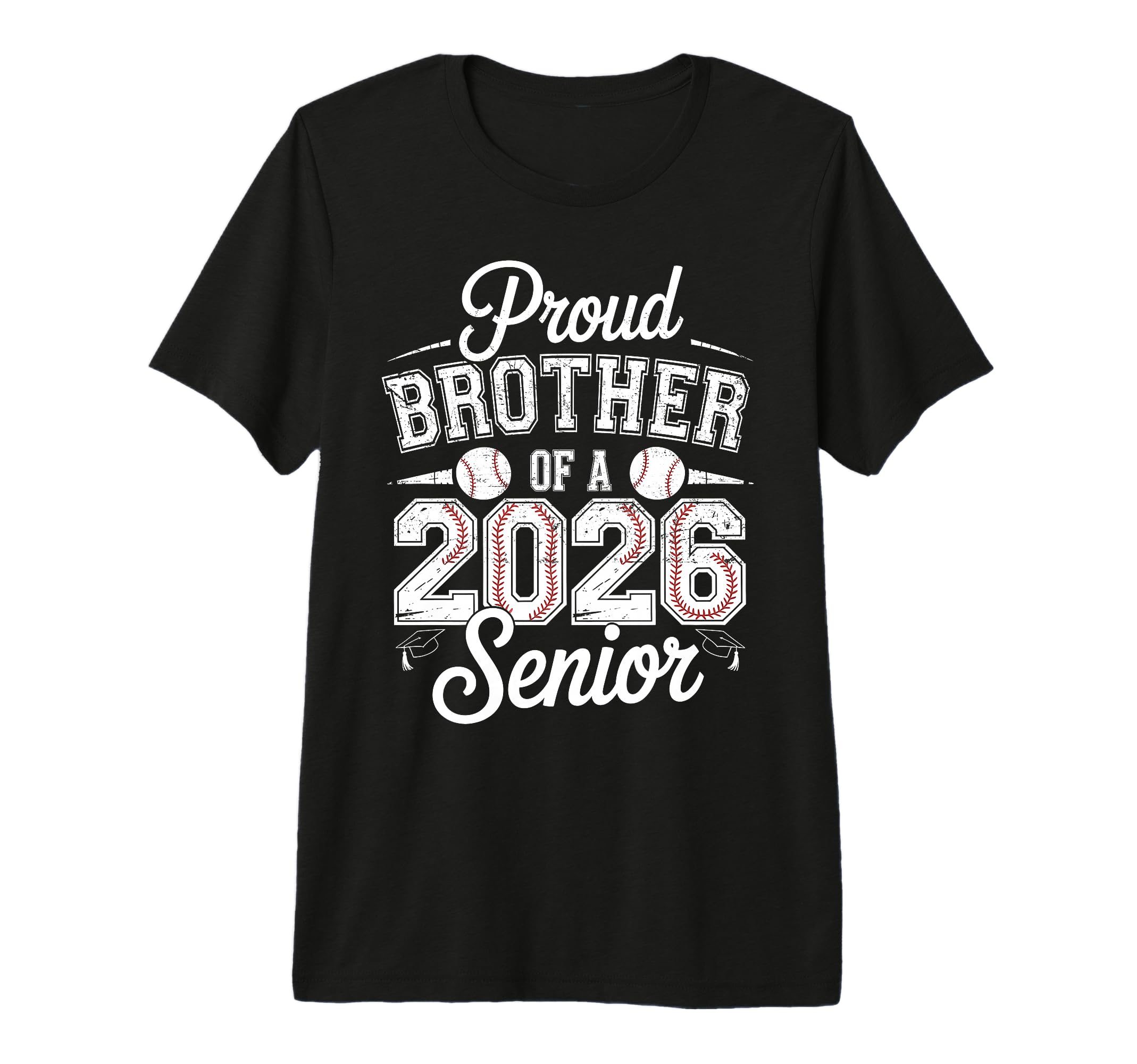 Proud Brother 2026 Senior Baseball T-Shirt - Trendy Graphic Unisex - T-Shirt, Sweatshirt, Hoodie