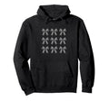 Coquette Checkered Bow Black Dark Hoodie - Graphic Print for Adults - T-Shirt, Sweatshirt, Hoodie