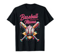 Baseball Mama Ice Cream Drip Mothers T-Shirt - Fun Novelty Design Unisex - T-Shirt, Sweatshirt, Hoodie