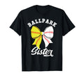 Ballpark Sister Coquette Baseball T-Shirt - Aesthetic Graphic Unisex - T-Shirt, Sweatshirt, Hoodie
