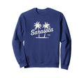 Sarasota Florida 70S Palm Trees Sweatshirt - Minimalist Print for Adults - T-Shirt, Sweatshirt, Hoodie
