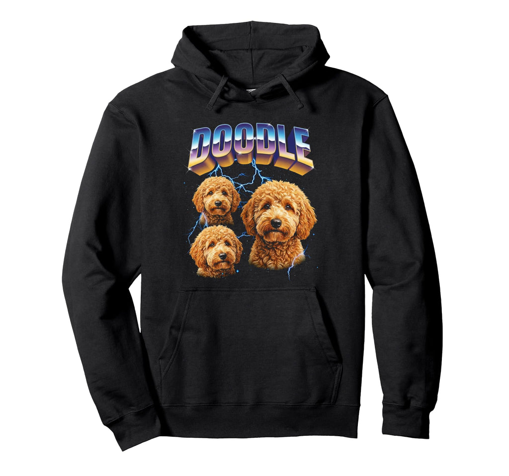 Doodle 80S Dog Lover Funny 90S Hoodie - Fun Novelty Design for Adults - T-Shirt, Sweatshirt, Hoodie
