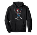 Funny Skeleton Playing Guitar Usa Hoodie - Novelty Apparel for Adults - T-Shirt, Sweatshirt, Hoodie