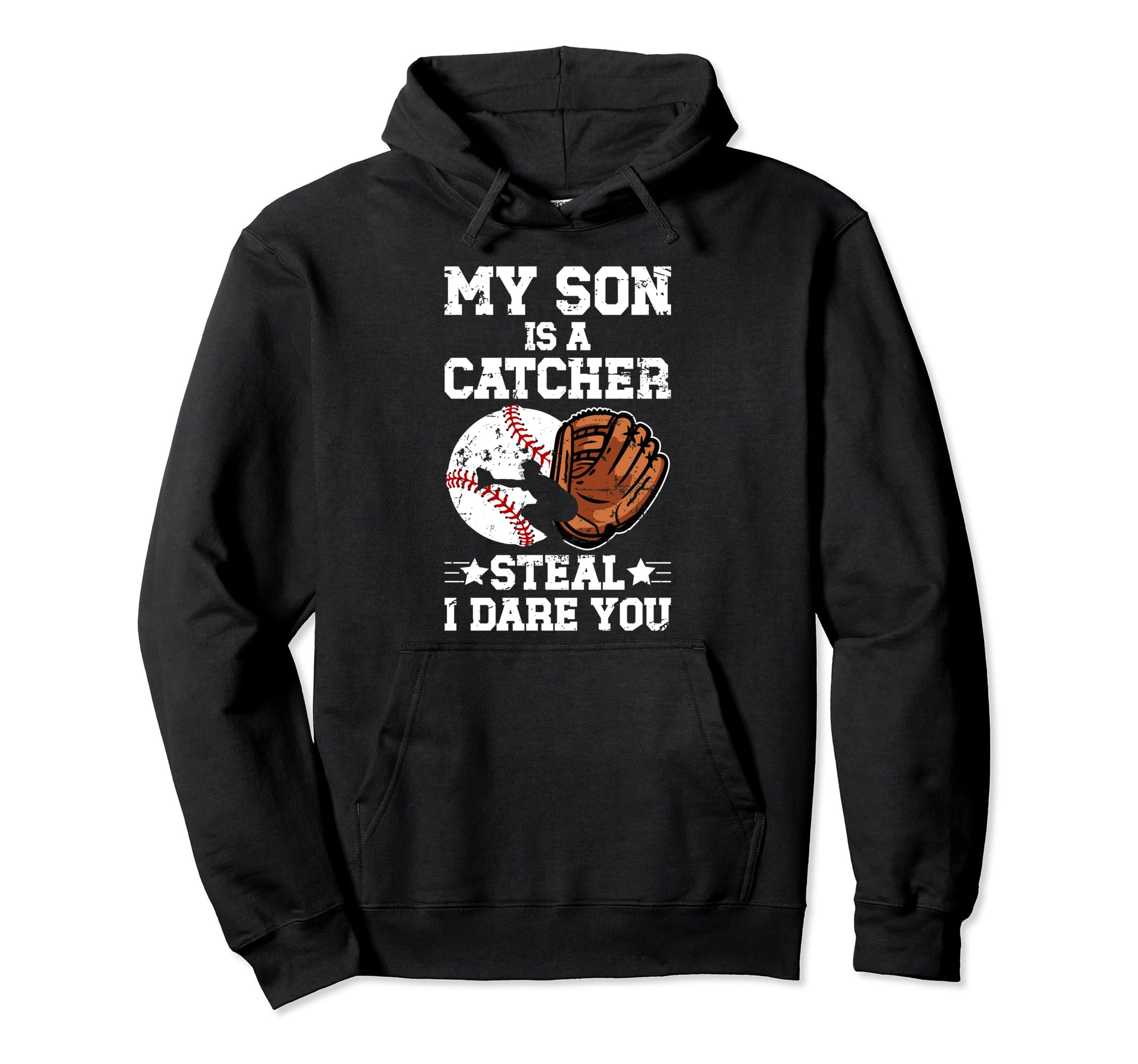 My Son Is Baseball Catcher Mom Baseball Hoodie - Unique Graphic for Adults - T-Shirt, Sweatshirt, Hoodie