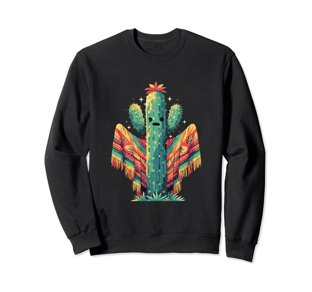 Cactus Serape Succulent Plant Cacti Sweatshirt - Unique Graphic Men Women - T-Shirt, Sweatshirt, Hoodie