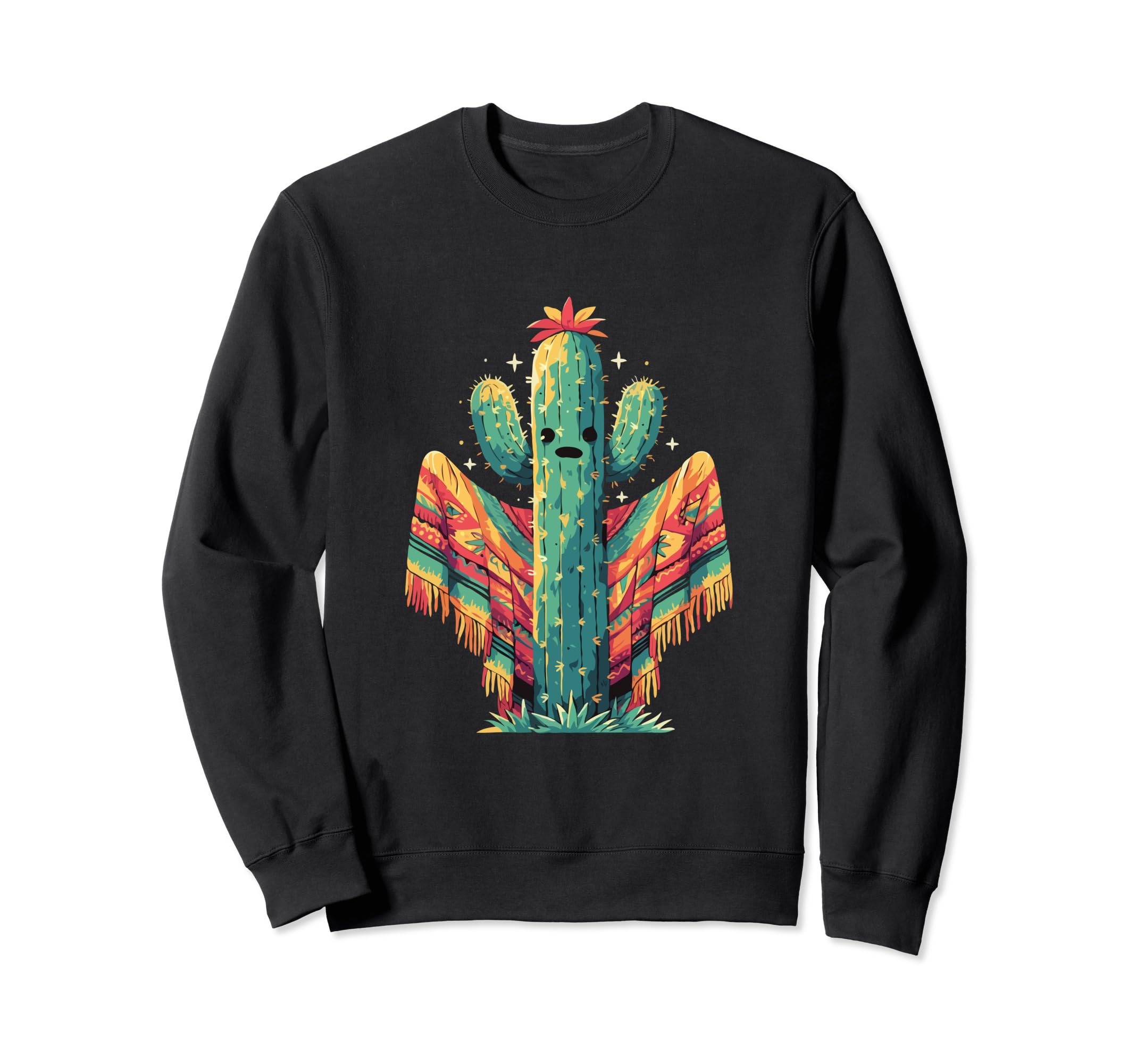 Cactus Serape Succulent Plant Cacti Sweatshirt - Unique Graphic Men Women - T-Shirt, Sweatshirt, Hoodie