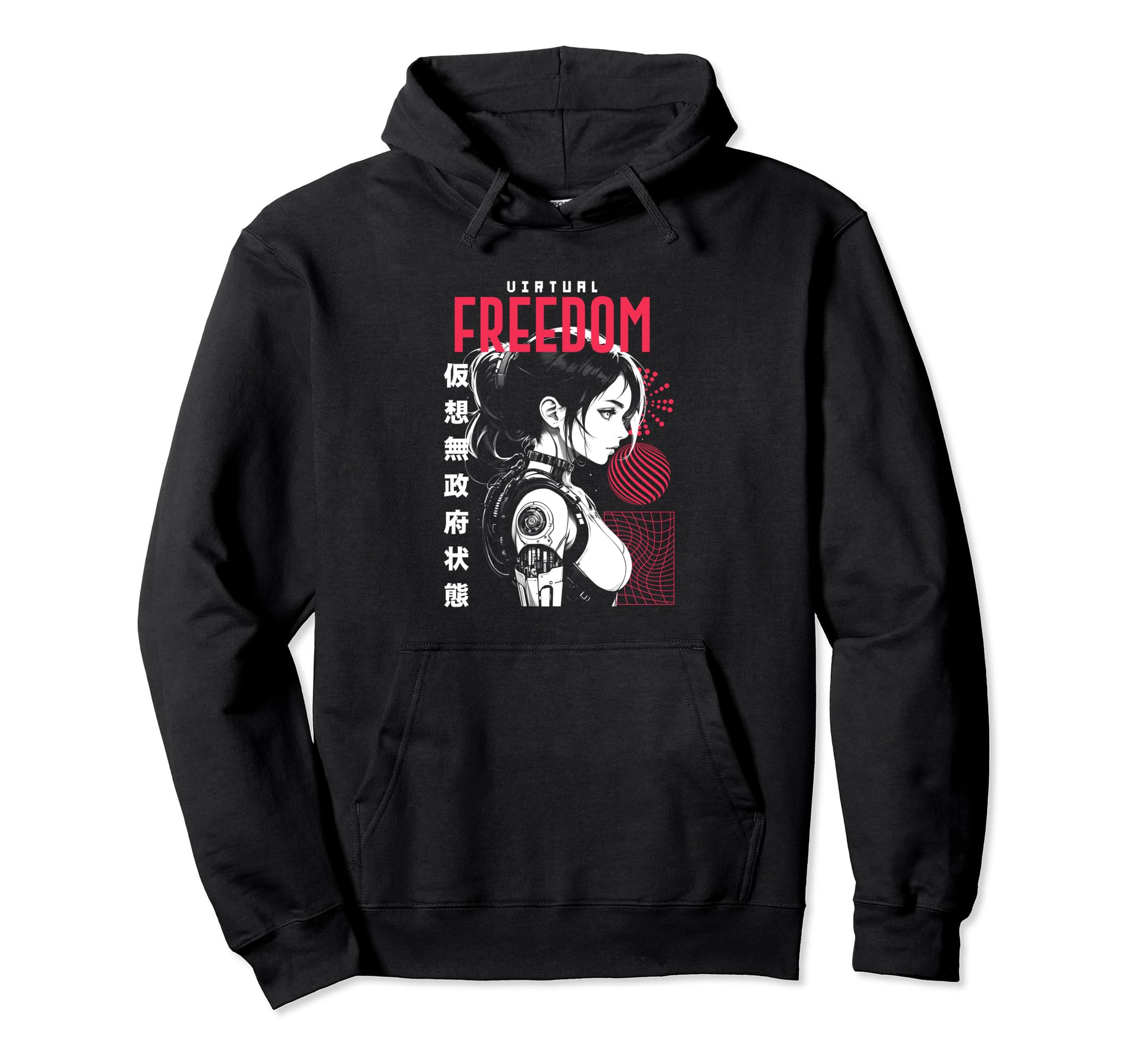 Japanese Anime Urban Cyber Vaporwave Hoodie - Custom Art Print Unisex - T-Shirt, Sweatshirt, Hoodie
