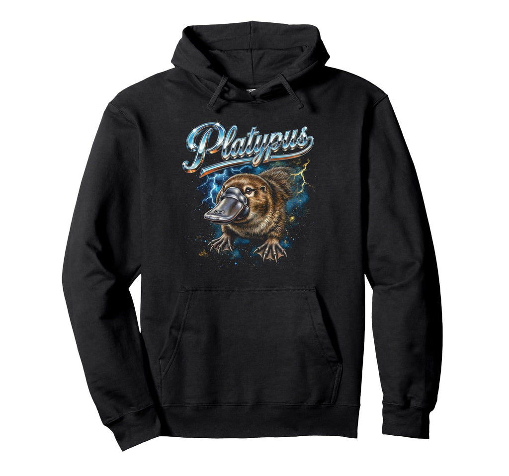 Platypus 90S Funny Platypus 80S Hoodie - Minimalist Print Men Women - T-Shirt, Sweatshirt, Hoodie