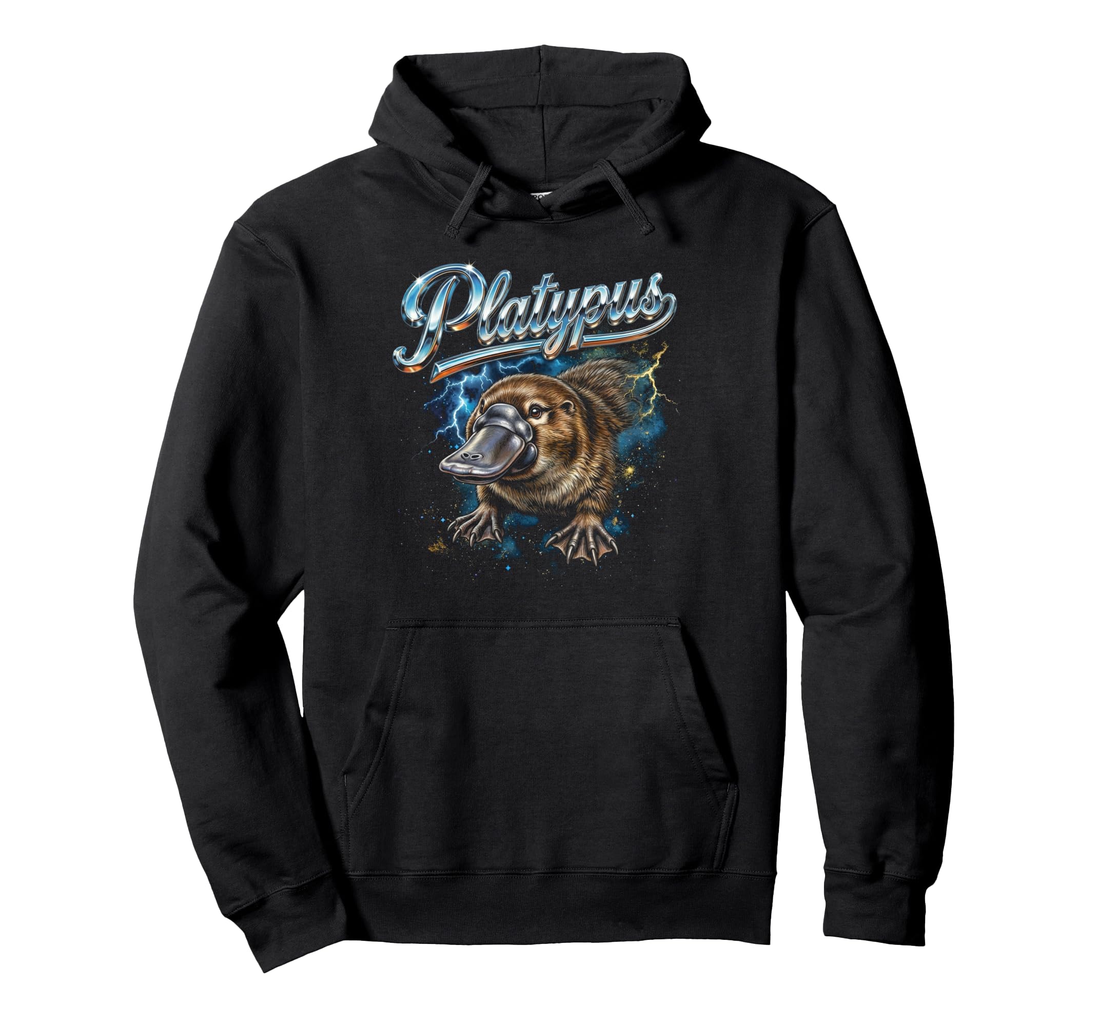 Platypus 90S Funny Platypus 80S Hoodie - Minimalist Print Men Women - T-Shirt, Sweatshirt, Hoodie