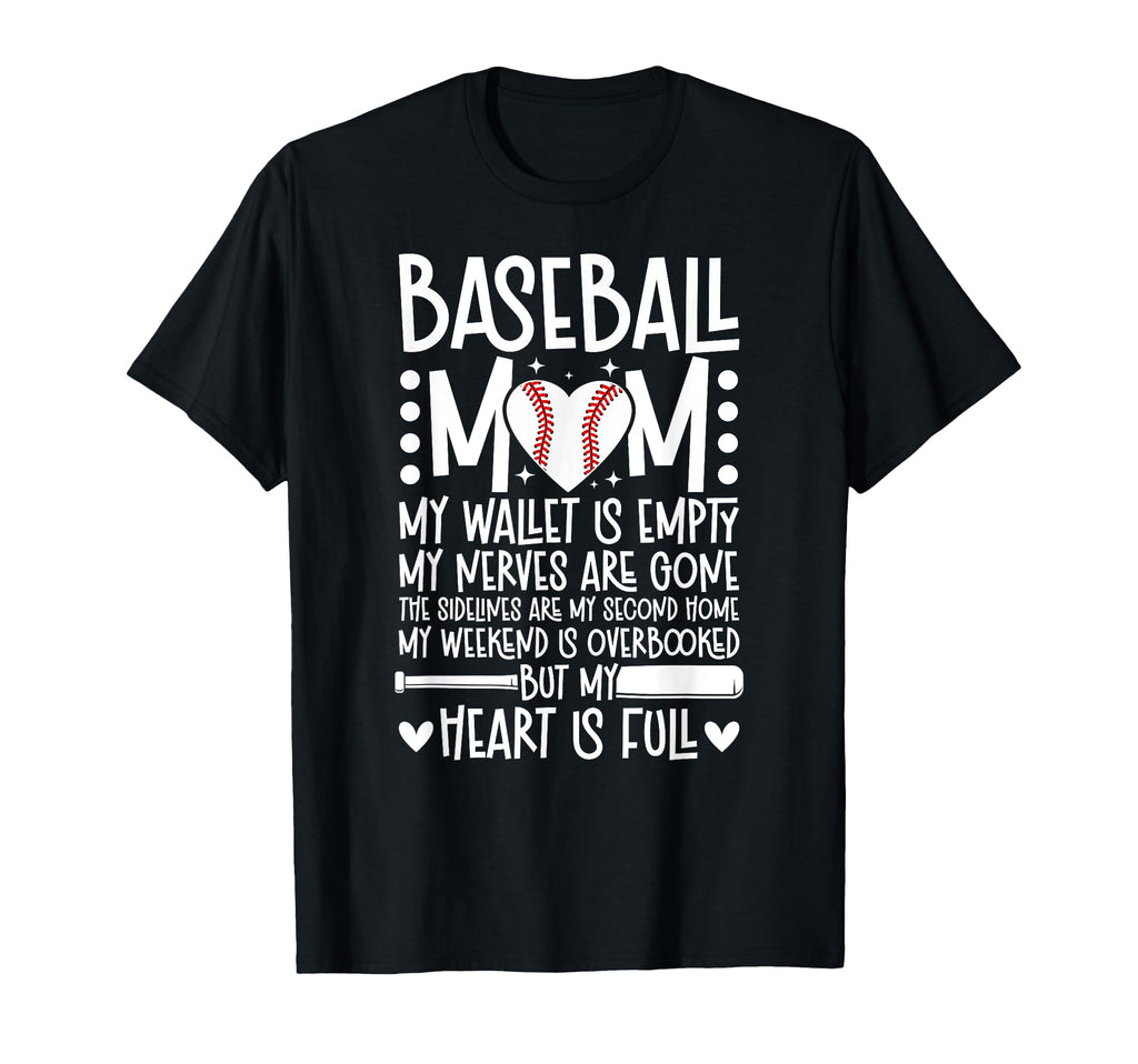 Proud Baseball Mom Baseball Player Mom T-Shirt - Streetwear Style Unisex - T-Shirt, Sweatshirt, Hoodie