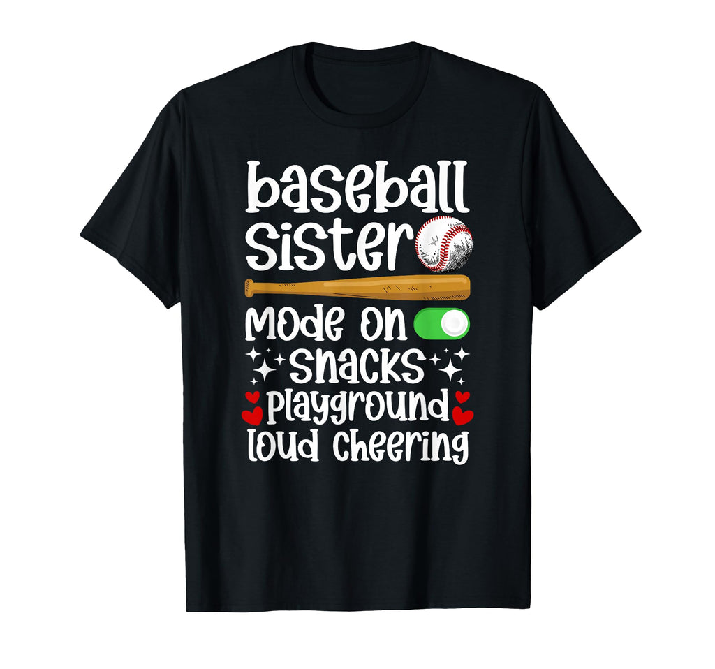 Baseball Sister Mode Sister Baseball T-Shirt - Minimalist Print Unisex - T-Shirt, Sweatshirt, Hoodie