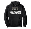 Never Forget Vhs Video Cassette Tape Hoodie - Minimalist Print Unisex - T-Shirt, Sweatshirt, Hoodie