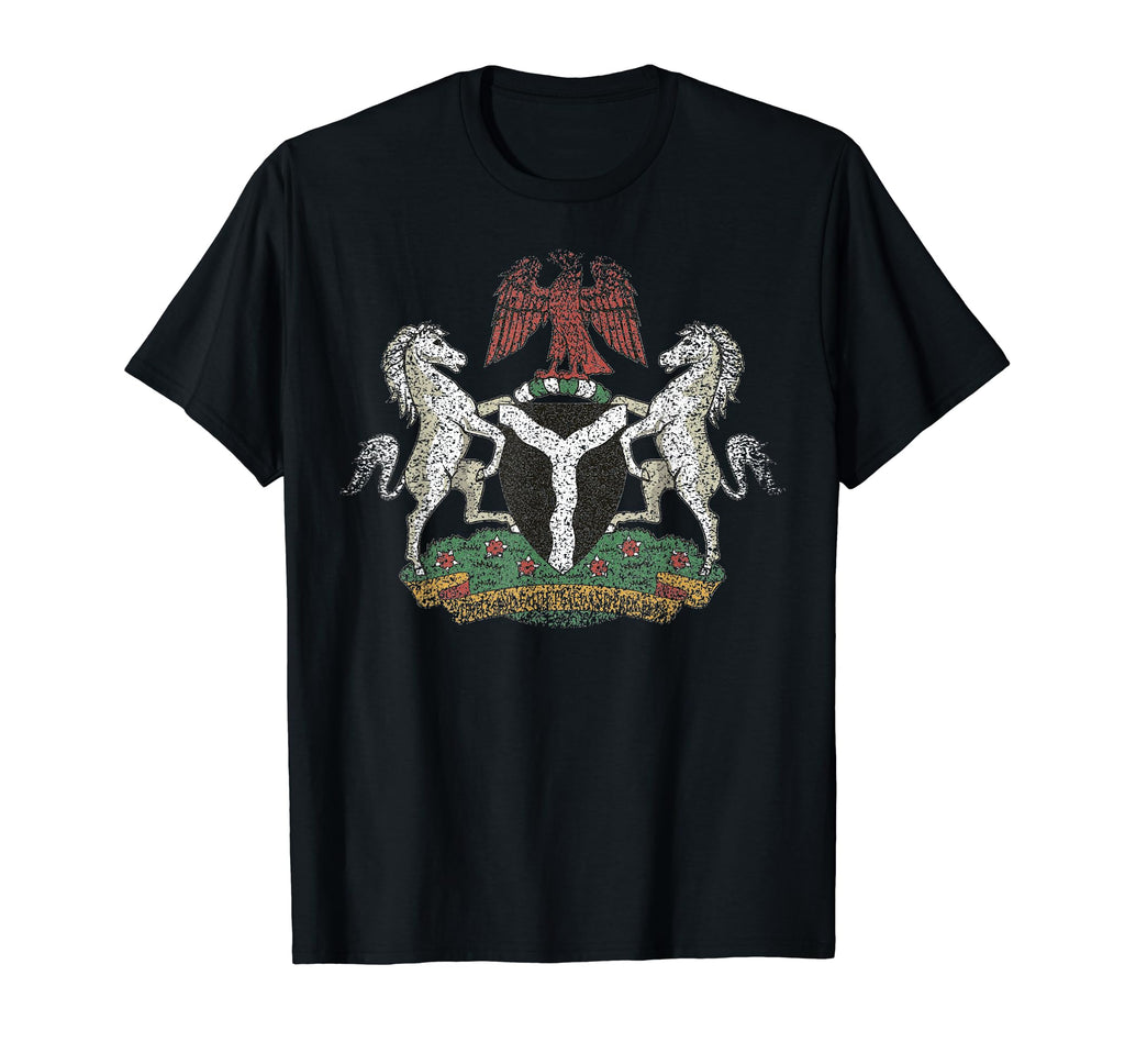 Nigeria Coat Arms National Emblem T-Shirt - Unique Graphic Unisex - T-Shirt, Sweatshirt, Hoodie