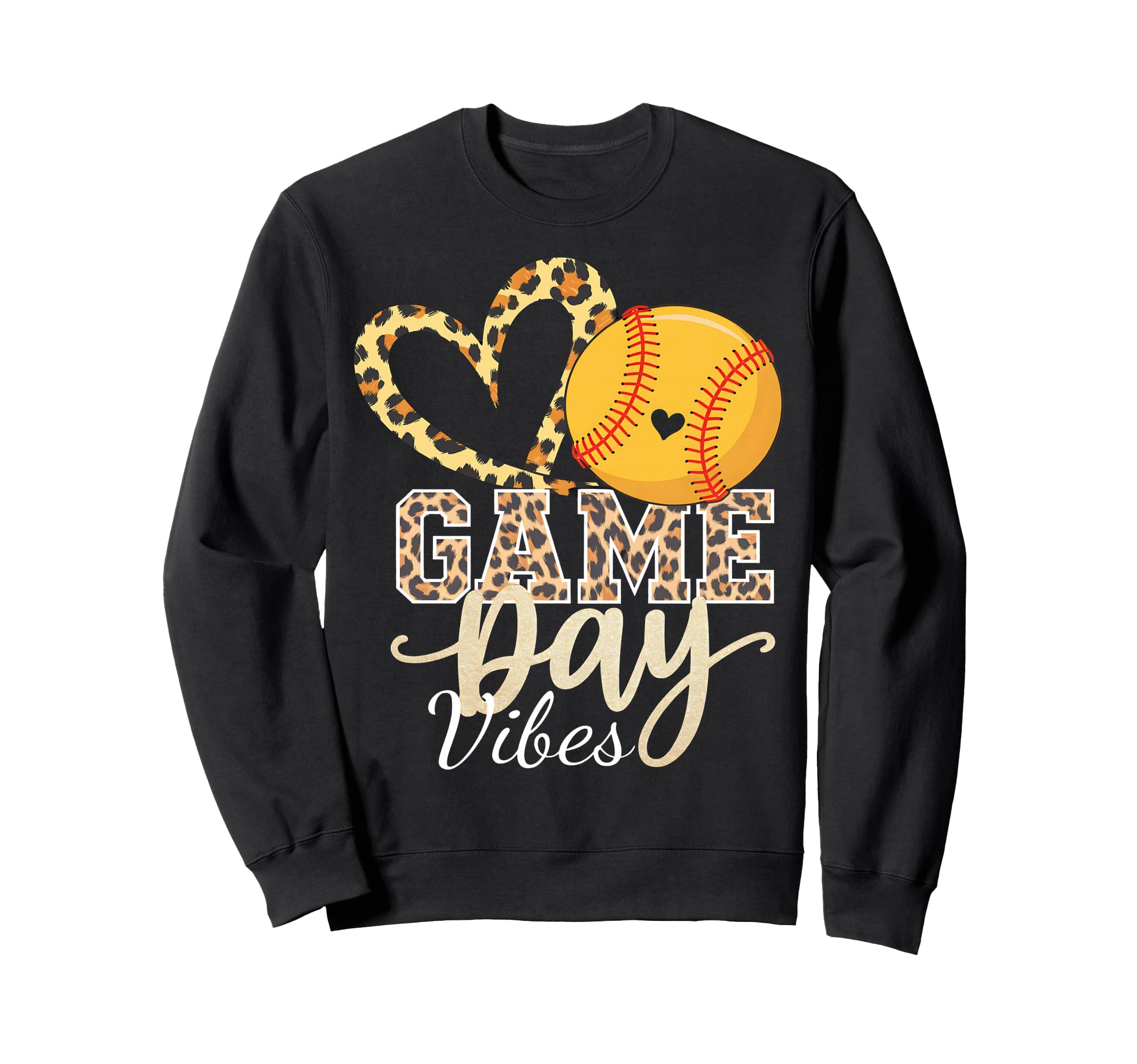 Bleached Softball Game Day Vibes Sweatshirt - Casual Everyday Wear Unisex - T-Shirt, Sweatshirt, Hoodie