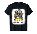 Softball Aunt Leopard Messy Bun Softball T-Shirt - Novelty Apparel Unisex - T-Shirt, Sweatshirt, Hoodie
