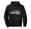 Indoorsy Home Introvert Life Distressed Hoodie - Graphic Print Men Women - T-Shirt, Sweatshirt, Hoodie