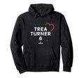 Trea Turner Heart Los Angeles Hoodie - Fun Novelty Design Unisex - T-Shirt, Sweatshirt, Hoodie