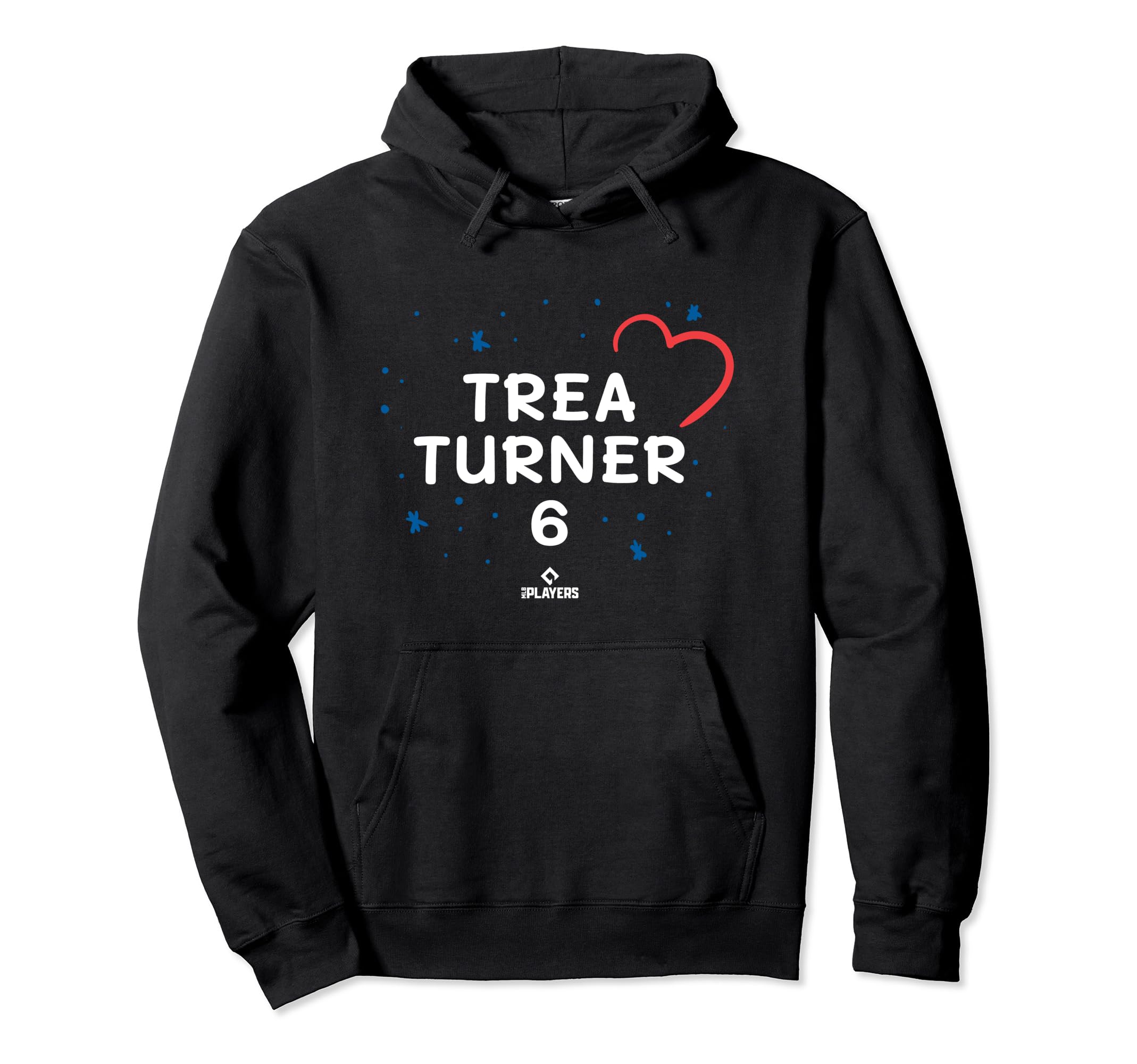 Trea Turner Heart Los Angeles Hoodie - Fun Novelty Design Unisex - T-Shirt, Sweatshirt, Hoodie
