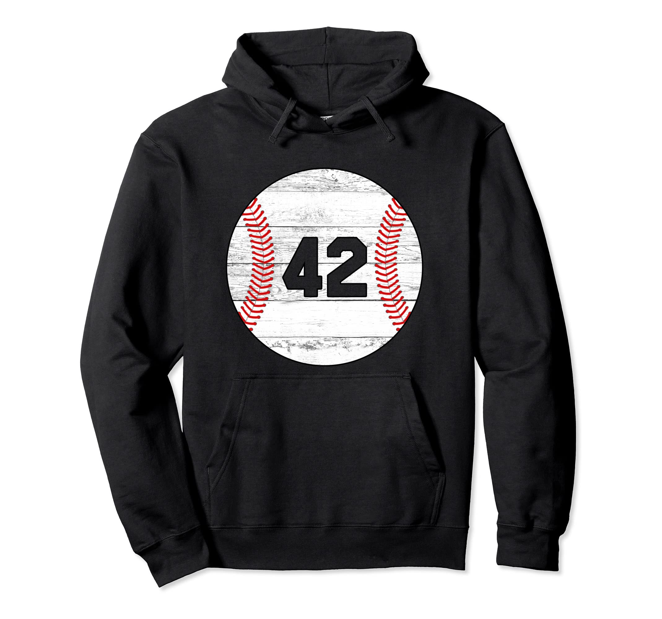 Baseball Jersey Number 42 Hoodie - Unique Graphic Unisex - T-Shirt, Sweatshirt, Hoodie