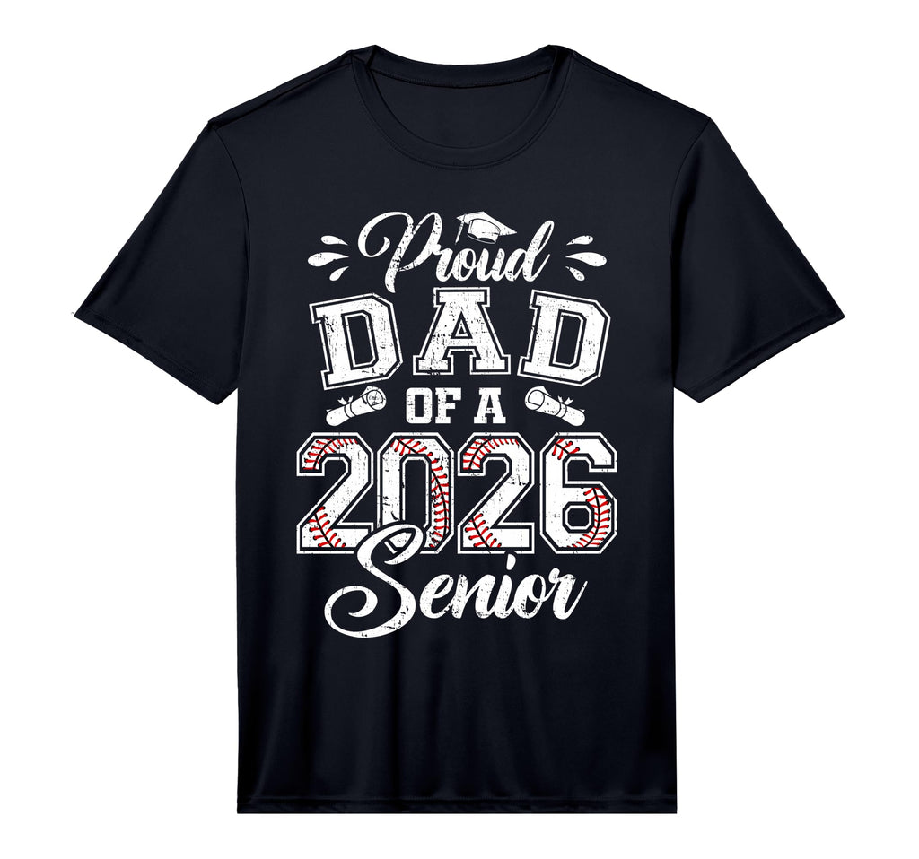 Mens Proud Dad 2026 Senior Baseball T-Shirt - Trendy Graphic Men Women - T-Shirt, Sweatshirt, Hoodie