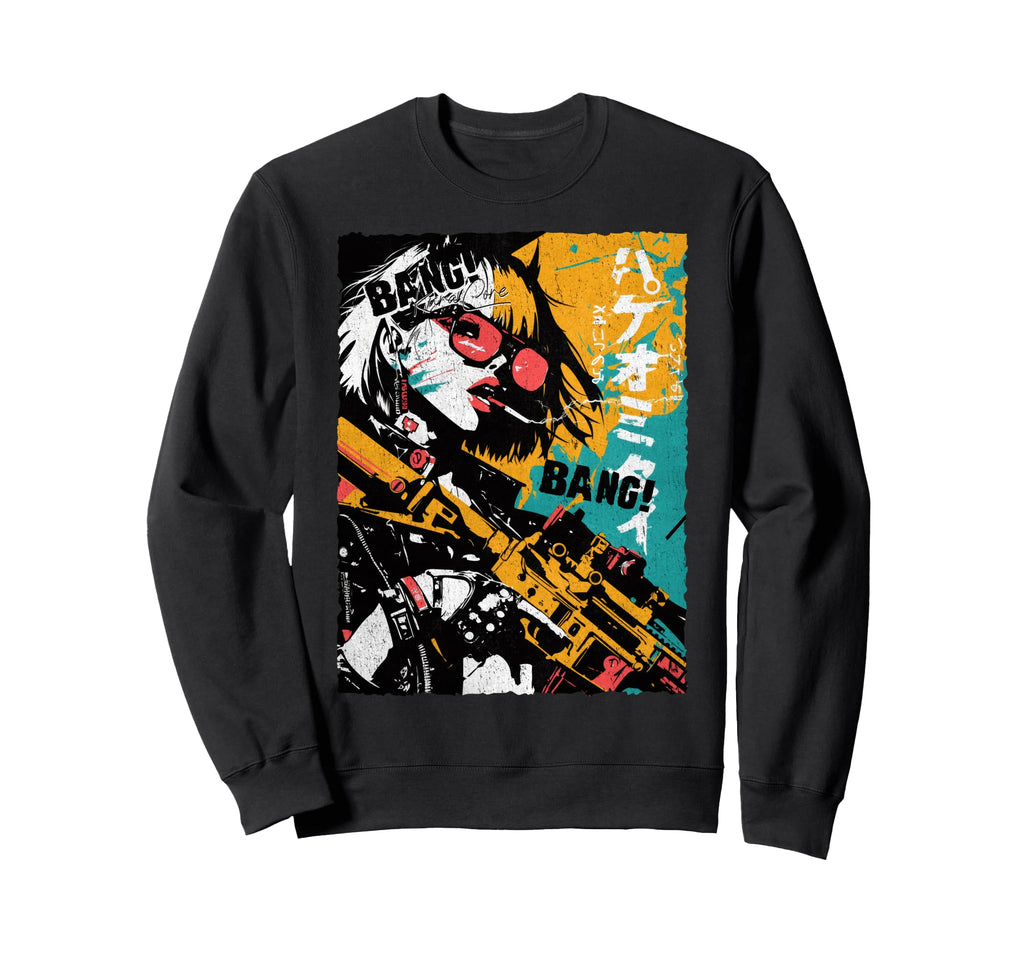 Japan Streetwear Cyberpunk Y2K Hip Sweatshirt - Graphic Print for Adults - T-Shirt, Sweatshirt, Hoodie