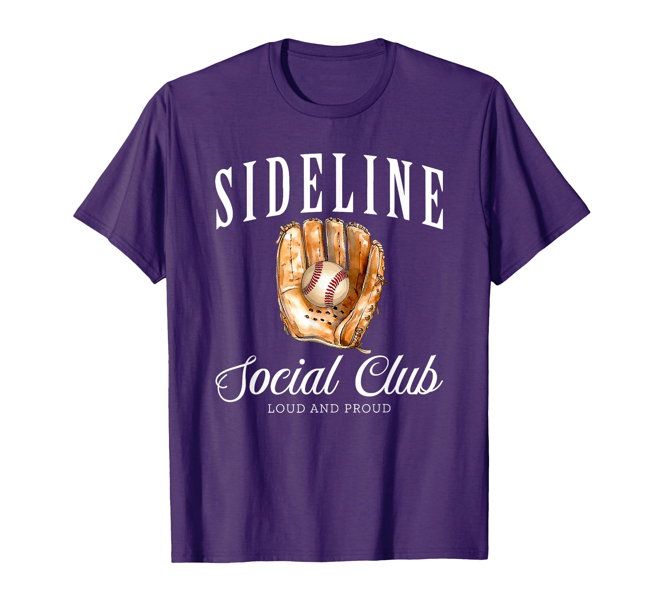 Sideline Social Club Baseball T-Shirt - Minimalist Print Unisex - T-Shirt, Sweatshirt, Hoodie