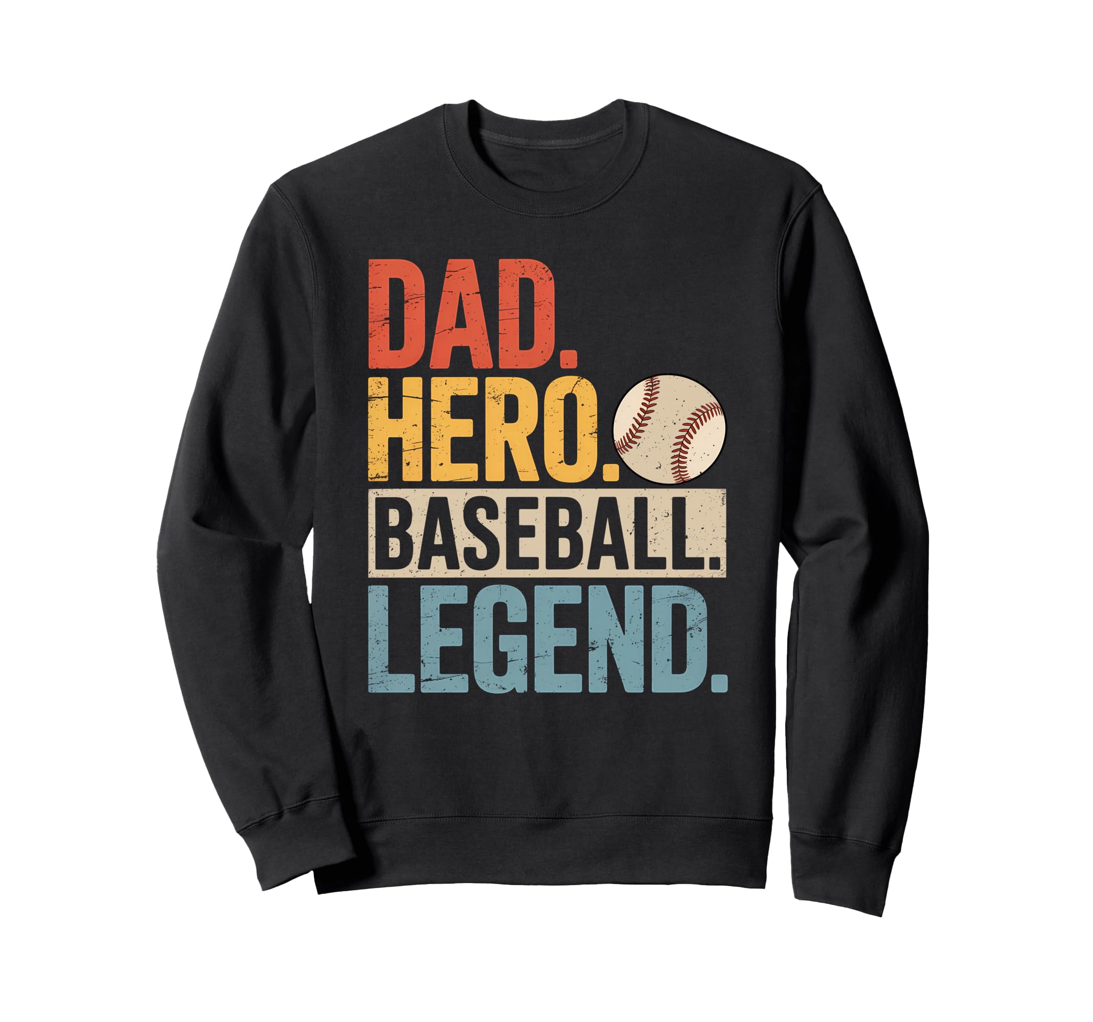 Baseball Player Dad Husband Sweatshirt - Aesthetic Graphic for Adults - T-Shirt, Sweatshirt, Hoodie