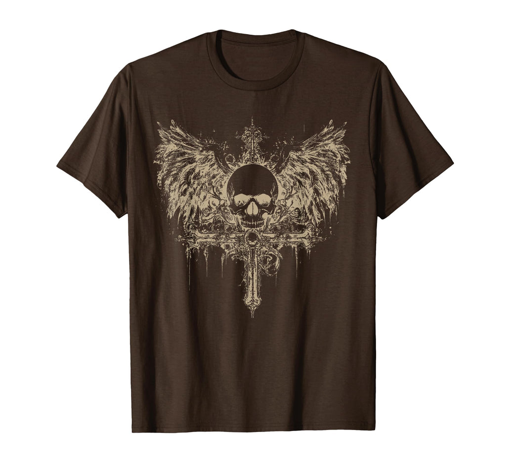 Y2K Grunge Aesthetic Alt Goth Skull T-Shirt - Unique Graphic Men Women - T-Shirt, Sweatshirt, Hoodie