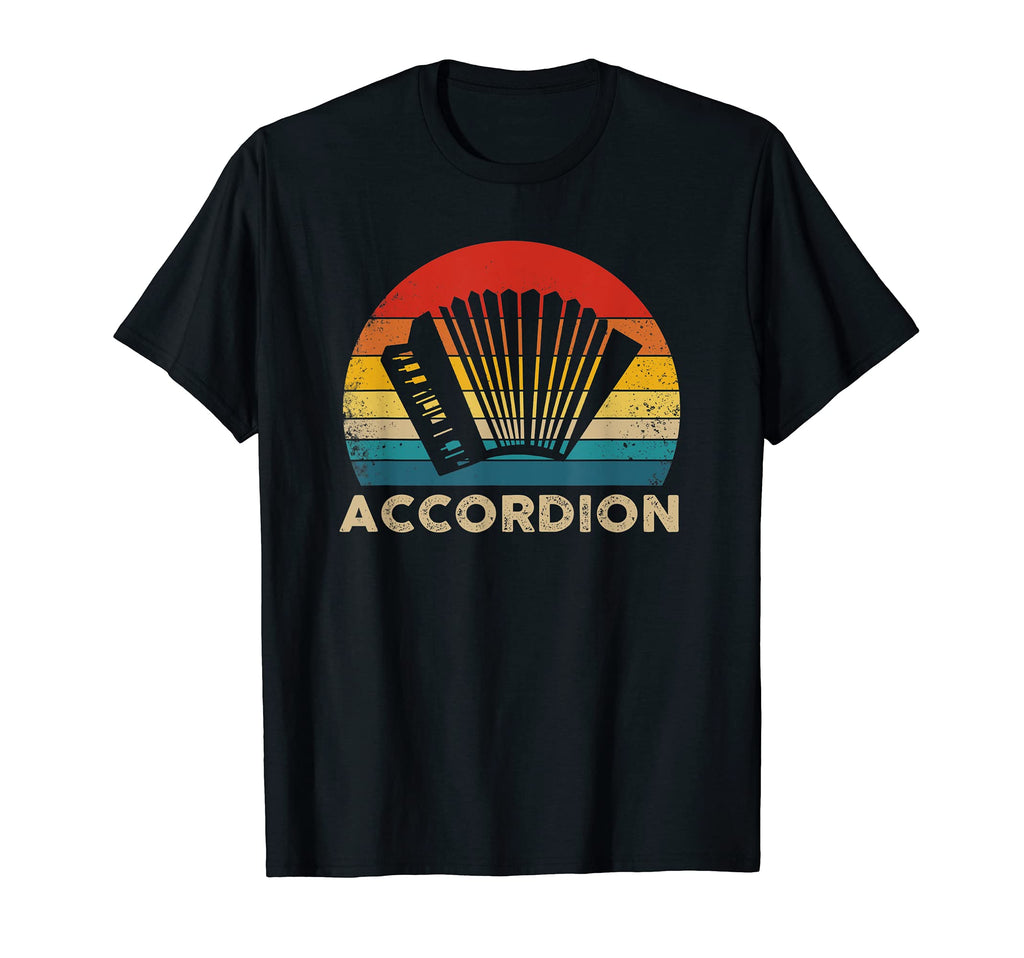Air Accordion Silhouette Sunset T-Shirt - Fun Novelty Design Men Women - T-Shirt, Sweatshirt, Hoodie