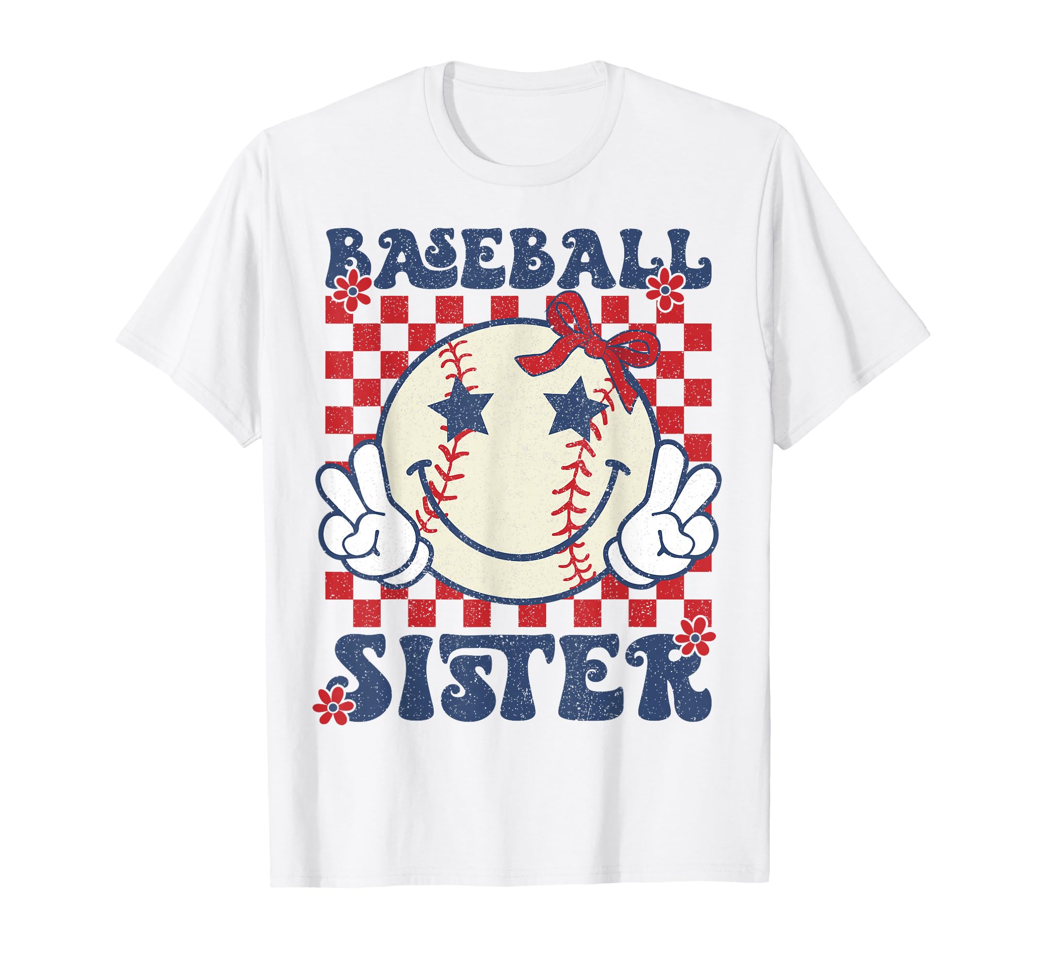 Baseball Sister Coquette Bow Sport T-Shirt - Minimalist Print Men Women - T-Shirt, Sweatshirt, Hoodie