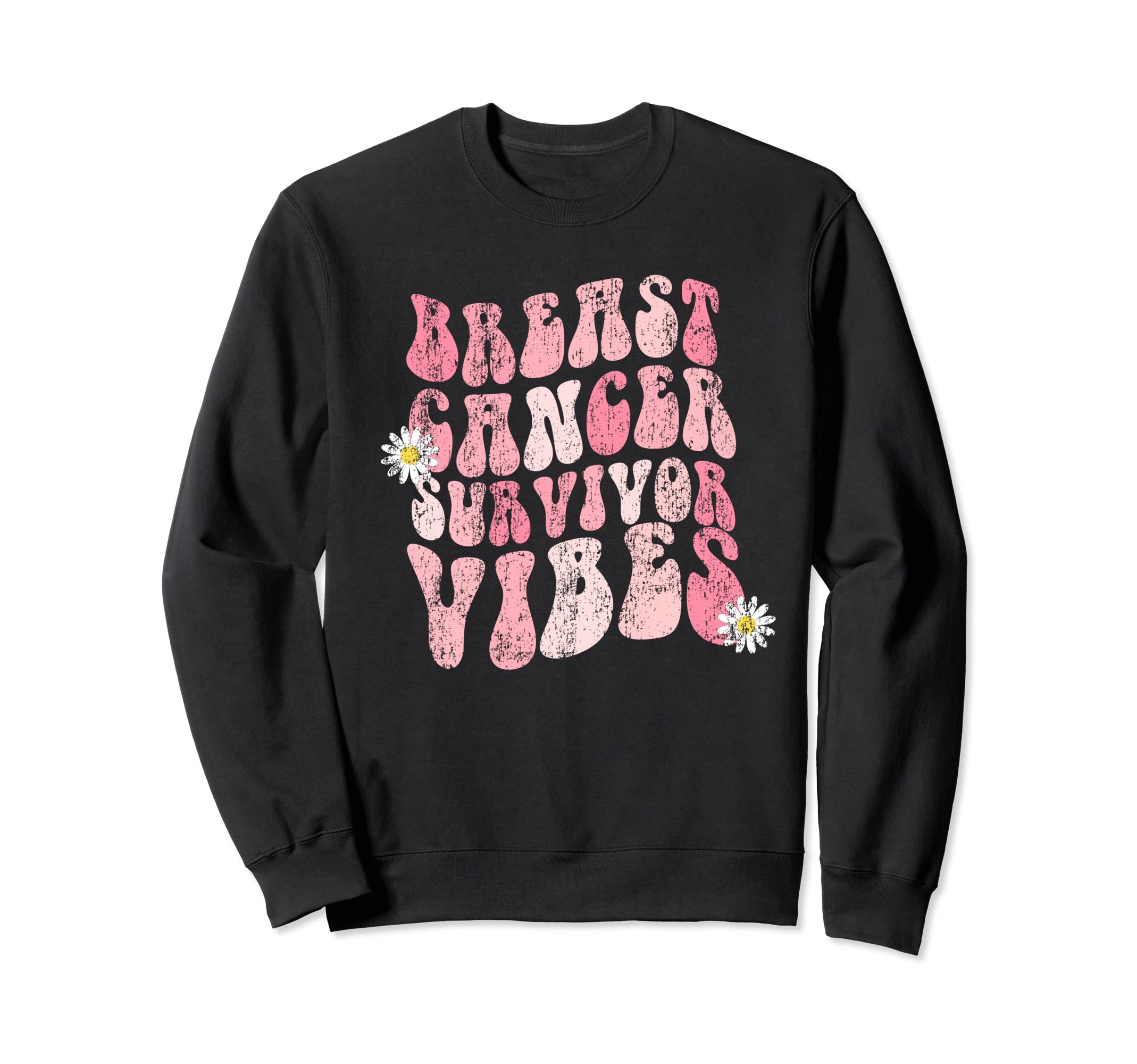 Breast Cancer Survivor Vibes 70S Sweatshirt - Custom Art Print Men Women - T-Shirt, Sweatshirt, Hoodie