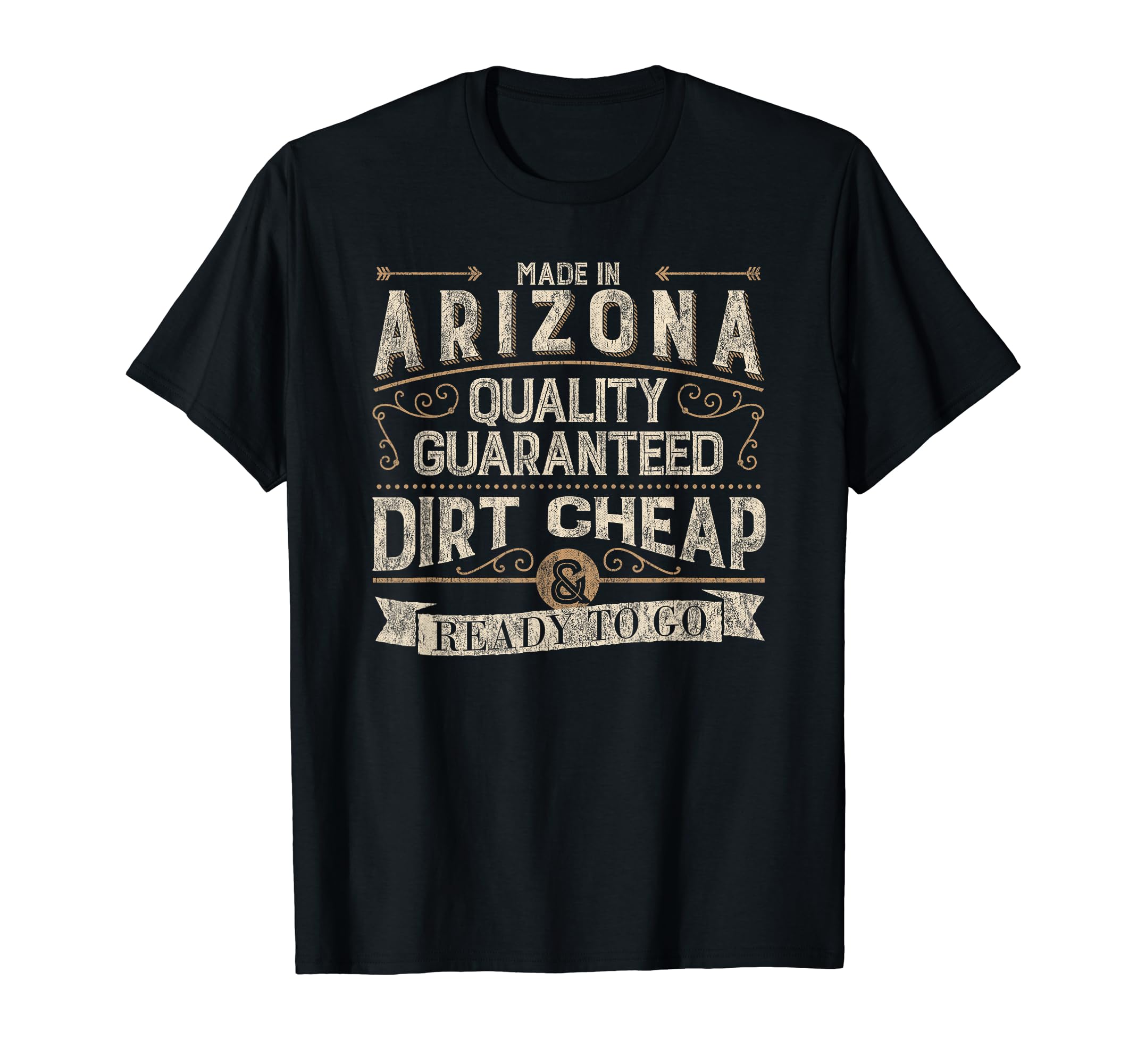 Funny Made Arizona Distressed T-Shirt - Graphic Print for Adults - T-Shirt, Sweatshirt, Hoodie