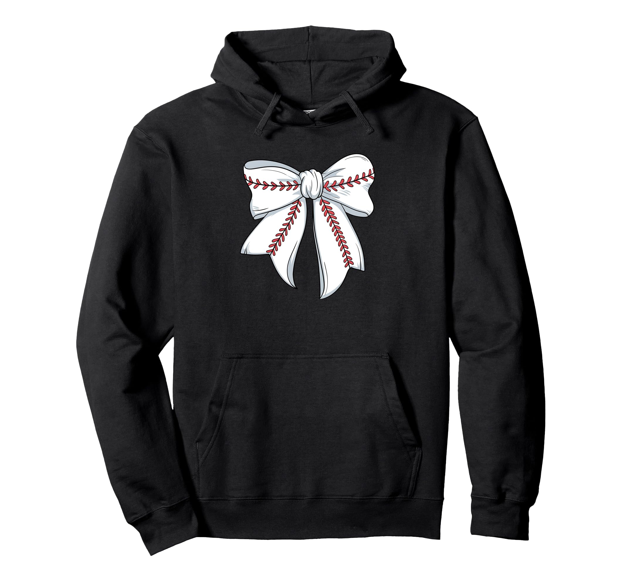 Baseball Coquette Bow Baseball Mom Mama Hoodie - Custom Art Print Men Women - T-Shirt, Sweatshirt, Hoodie
