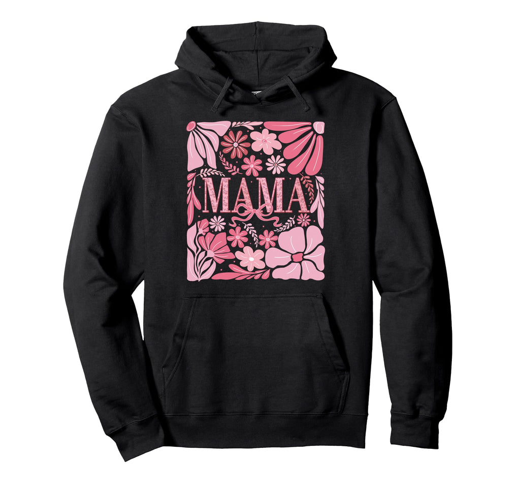 Floral Mama Coquette Boho Mama Mothers Day Hoodie - Graphic Print Unisex - T-Shirt, Sweatshirt, Hoodie