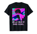 Sad Anime Japanese Vaporwave Aesthetic T-Shirt - Trendy Graphic Men Women - T-Shirt, Sweatshirt, Hoodie