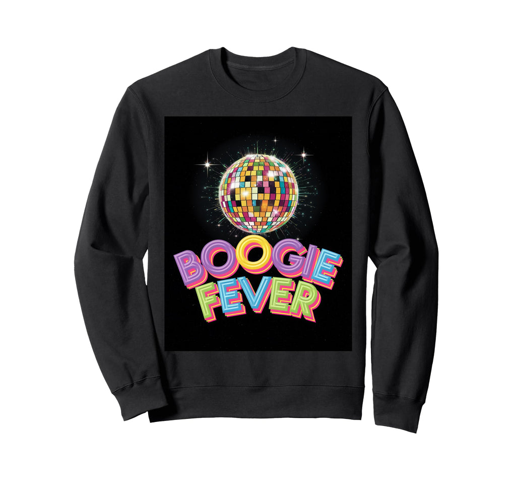 Disco Ball Boogie Fever Discoball Party Sweatshirt - Trendy Graphic Unisex - T-Shirt, Sweatshirt, Hoodie