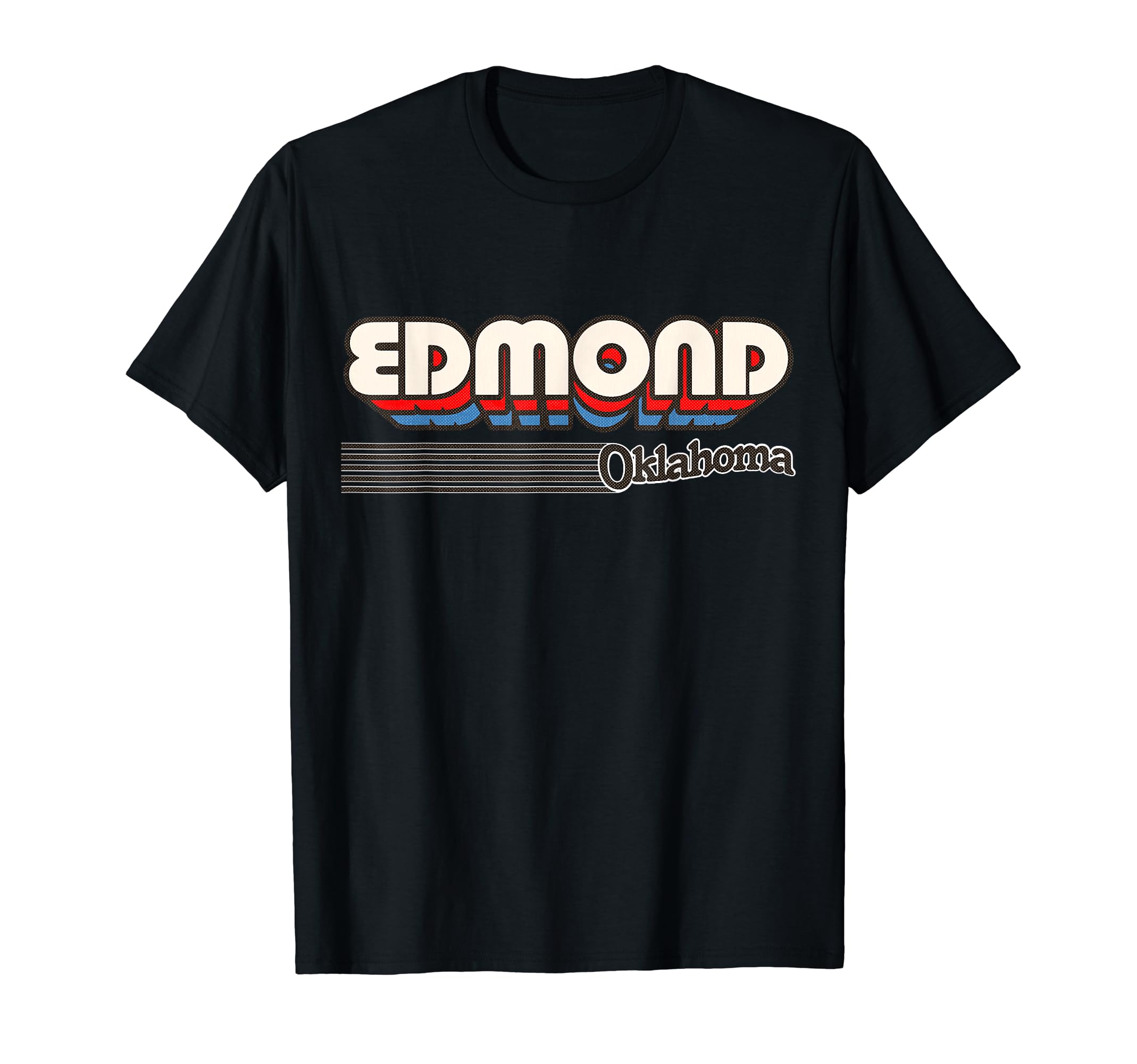 Edmond Oklahoma Stripes T-Shirt - Graphic Print Men Women - T-Shirt, Sweatshirt, Hoodie