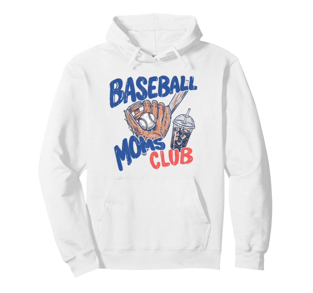 Baseball Moms Club Baller Mom Hoodie - Fun Novelty Design Men Women - T-Shirt, Sweatshirt, Hoodie