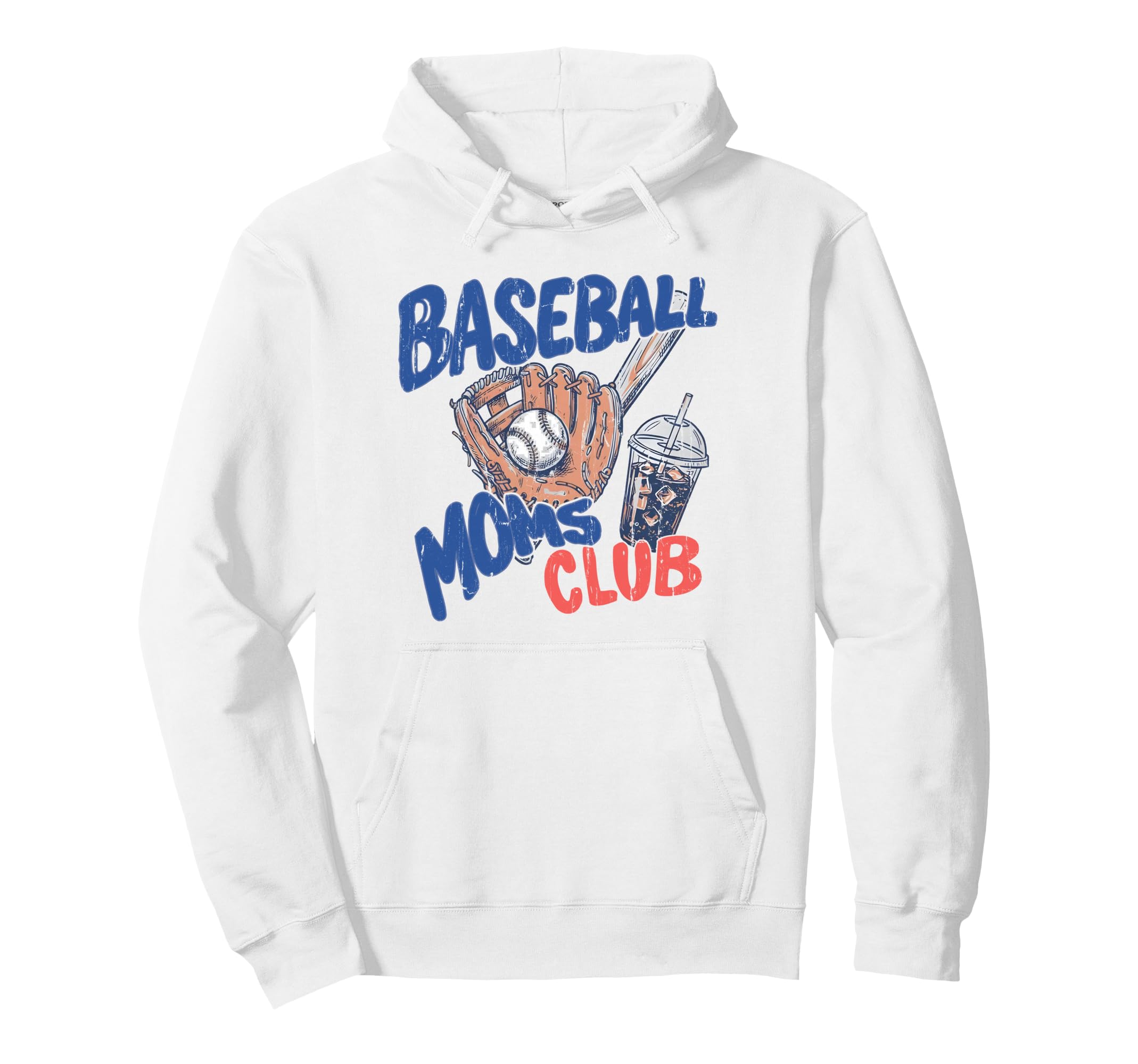 Baseball Moms Club Baller Mom Hoodie - Fun Novelty Design Men Women - T-Shirt, Sweatshirt, Hoodie