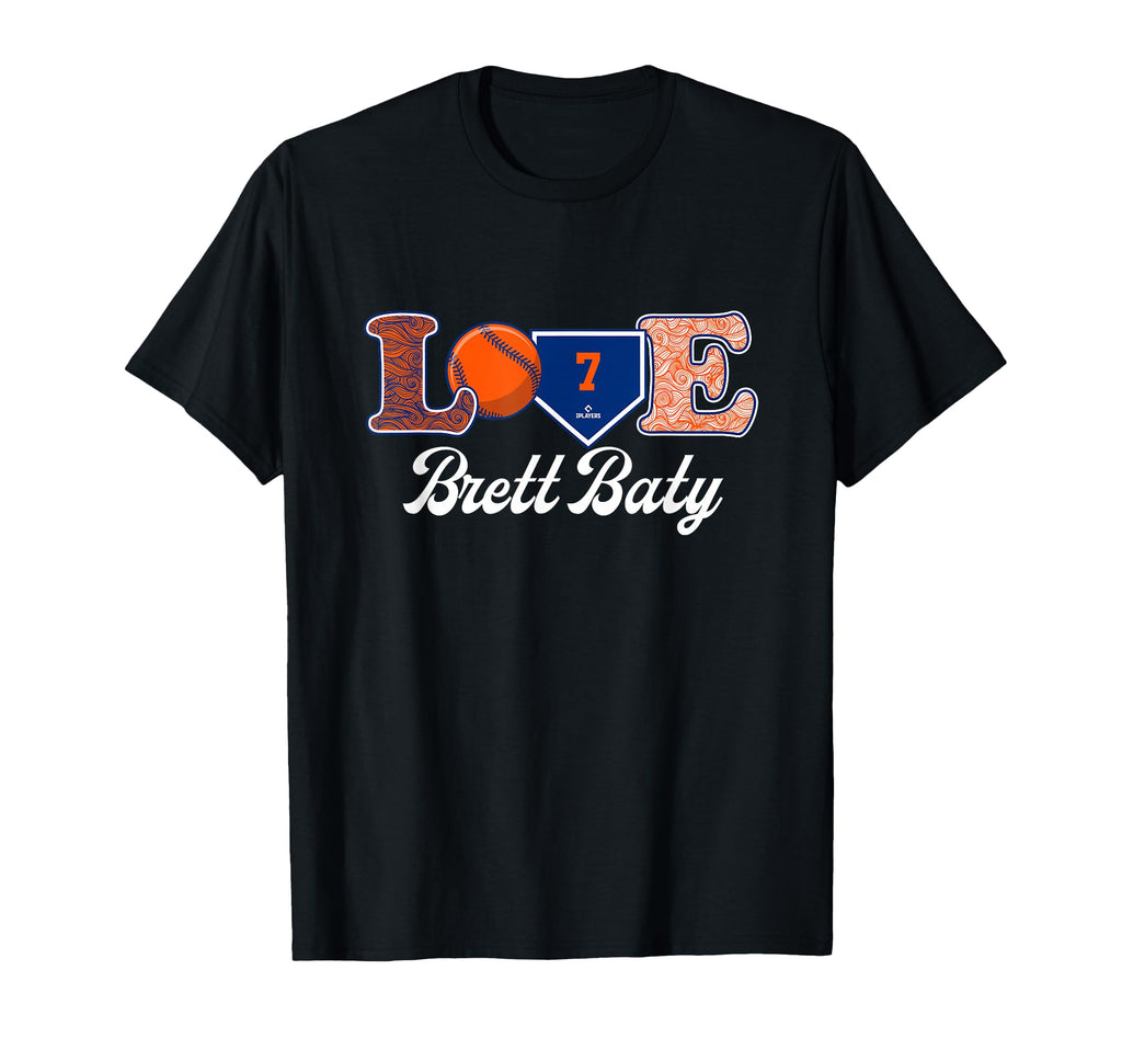 Love Brett Baty New York Baseball T-Shirt - Novelty Apparel for Adults - T-Shirt, Sweatshirt, Hoodie